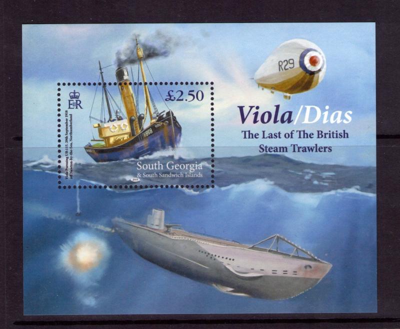 SOUTH GEORGIA VIOLA/ DIAS Mini Sheet   issued 21/06/15