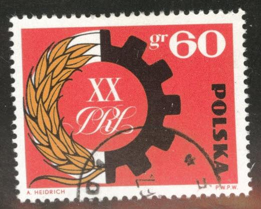 Poland Scott 1244Used CTO  stamp