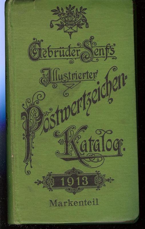 Postwertzeichen Katalog 1913,