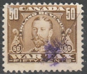 Canada   VanDam  FWT16   War Tax   Le $0.50