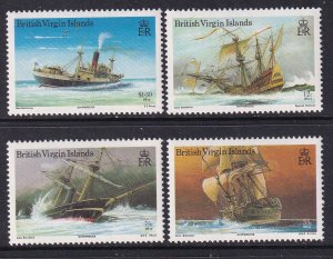 British Virgin Islands 572-575 Ships MNH VF