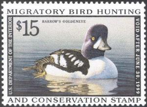 RW65, Barrow's Goldeneye Federal DUCK Stamp VF NH - Stuart Katz