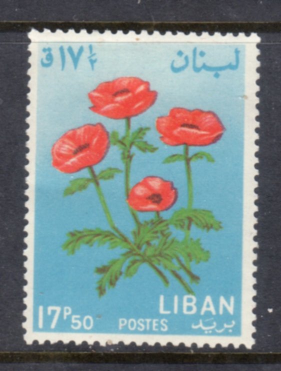 LEBANON 424 MH VF Flowers