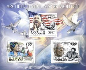 TOGO 2011 SHEET ARCHITECTS OF NON VIOLENCE MARTIN LUTHER KING tg11519a