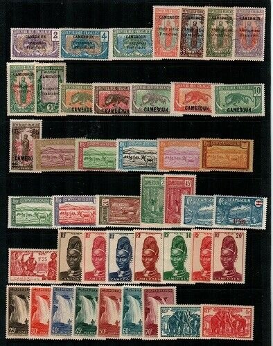 Cameroun- early collection of mint hinged (some NH) - clean lot - CV $135.00