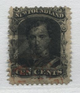 Newfoundland 1865 10 cents black used 