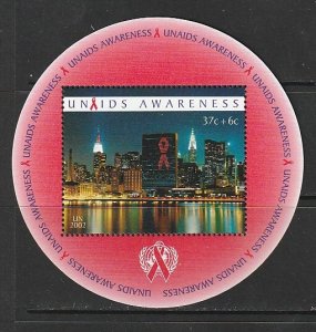 2002 UN-NY - Sc B1 - MNH VF - Mini sheet - AIDS