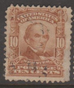 U.S. Scott #307 Webster Stamp - Used Single