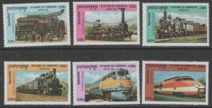 CAMBODIA SG1994/9 2000 WIPA 2000 LOCOMOTIVES MNH