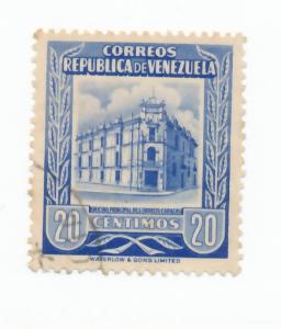 Venezuela 1955 Scott 664 used - 20c, Caracas post office