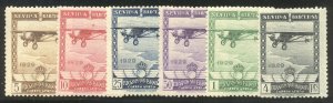 SPAIN #C6-11 Mint NH - 1929 Seville Airmail Set