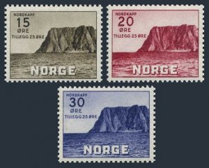 Norway B28-B30, MNH. Michel 284-286. North Cape, 1943. Tourist Association.