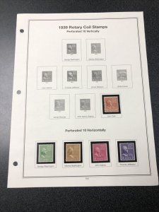 US Collection On Paper Mint & Used , Hinged & Never Hinged Catalogue Value $380+ 