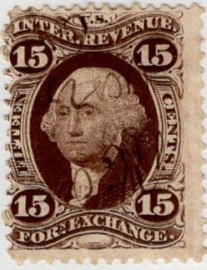 Scott R39c George Washington - Foreign Exchange Stamp - Used