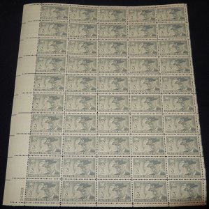 MALACK 998 3c Confederate Veterans, Full Sheet, F/VF..MORE.. sheet998