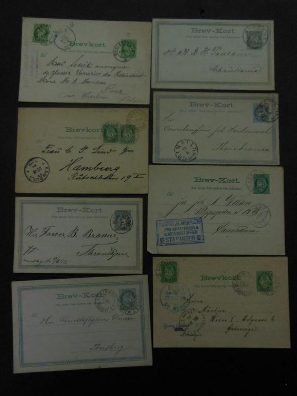 NORWAY : Fascinating collection of 176 Used Postal History items as received.