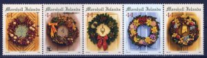 ZAYIX Marshall Islands 954 MNH Christmas Wreaths Flowers 092523SM100M