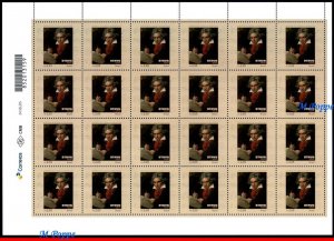 20-12 BRAZIL 2020 LUDWIG VAN BEETHOVEN 250 YEARS, COMPOSER CELEBRITIES SHEET MNH