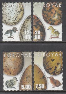 Faroe Islands 418-421 Birds MNH VF