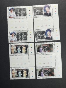 TRISTAN DA CUNHA # 638-641--MINT NEVER/HINGED-COMPLETE SET OF GUTTER PAIRS-1999