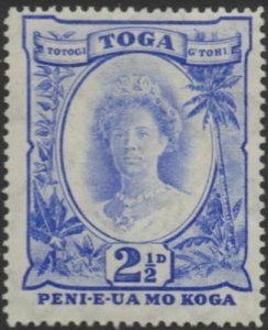 Tonga 1934 SG59 2½d Queen Salote MNH