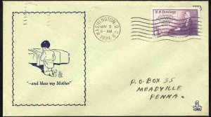 United States First Day Covers #737-54a, 1934 3c Mothers of America, Comcut c...