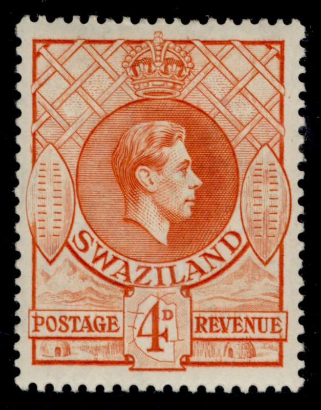 SWAZILAND GVI SG33, 4d orange, M MINT. Cat £14.