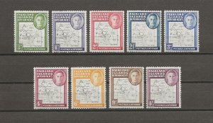 FALKLAND ISLANDS/FALKLAND ISLANDS DEPENDENCIES 1946/49 SG G9/16 MINT Cat £90