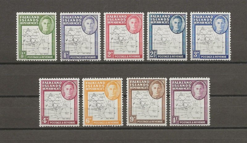 FALKLAND ISLANDS/DEPENDENCIES 1946/49 SG G9/G16 MINT