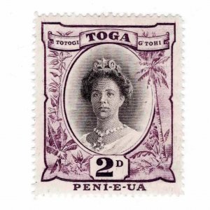 Tonga 1942 Sc 75 Single Stamp MLH Toga Queen Salote