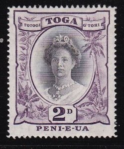 Album Treasures Tonga Scott # 75   2p  Queen Salote  Mint Hinged