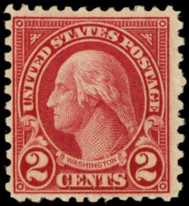 579, Mint F/VF LH Scarce Perf 11x10 2¢ CV $70.00 - Stuart Katz