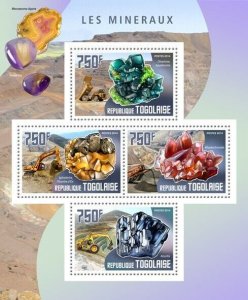 2014 TOGO MNH. MINERALS   |  Y&T Code: 3968-3971  |  Michel Code: 5986-5989