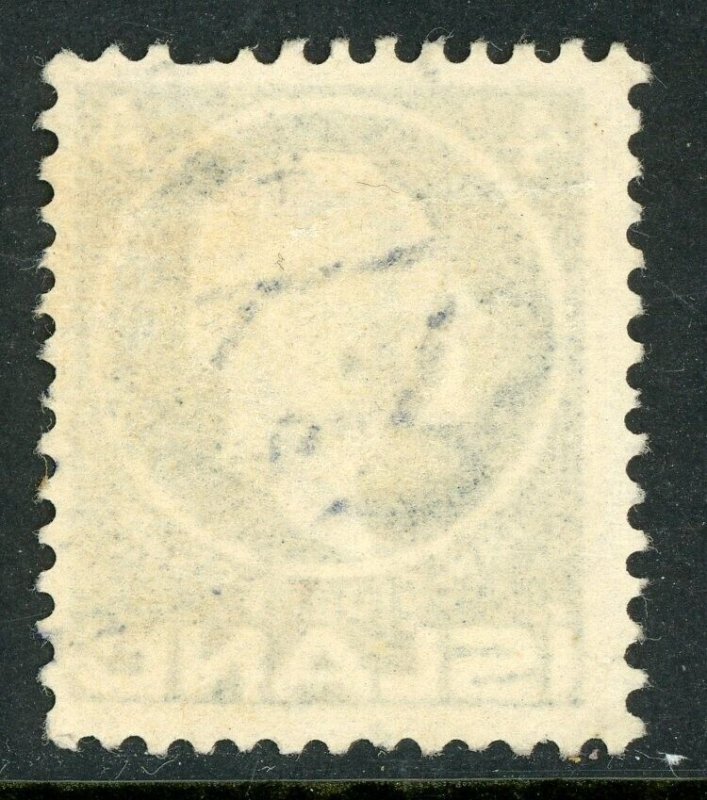 Iceland 1911 Jon Sigurdsson 4a Ultramarine Scott # 88 VFU C964