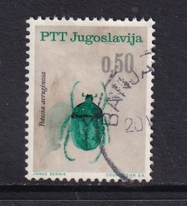 Yugoslavia   #811  used  1966   beetles  50p