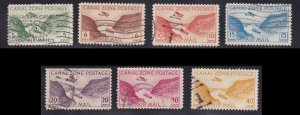 Canal Zone Airmail c7-c13, Used