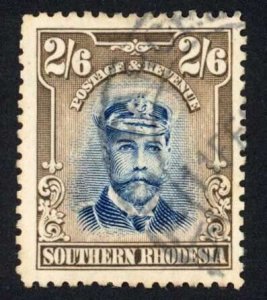Southern Rhodesia SG13 2/6 Admiral Cat 75 pounds