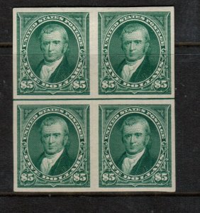 USA #278P5 Extra Fine Mint Imperf Block Plate Proof On Stamp Paper *With Cert.*