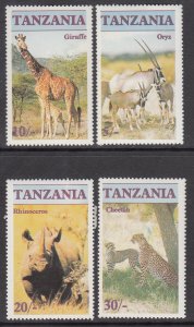 Tanzania 319-322 Animals MNH VF