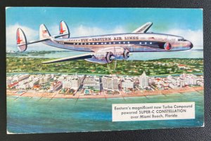 1959 New York USA Postcard Cover To Washington DC Super C Constellation