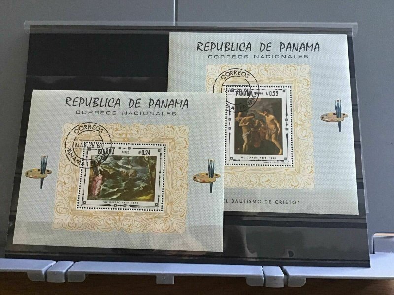 Panama 1968 Paintings cancelled  stamps sheets R26411 