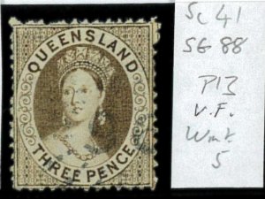 aa5627b  - Australia QUEENSLAND - STAMP - SG # 88   Watermark 5 - Fine USED