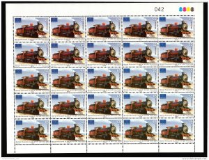 2017 URUGUAY BEYER PEACOCK RAILWAY TRAIN RAILROAD LOCOMOTIVE MNH STAMP  FULL ...