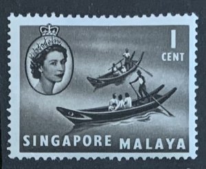 SINGAPORE 1955 1cent SG38 UNMOUNTED MINT