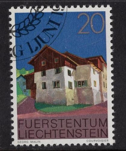 Liechtenstein   #639   1978  cancelled  buildings   20rp