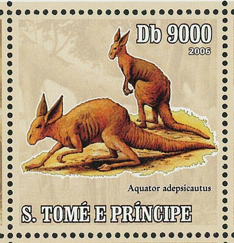 Animals Of The Future Stamp Alesimia Lapsus Aquator Adepsicautus S/S MNH #2774