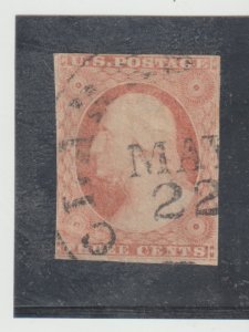 US Scott #11a Used May 22  with Town Cancelation CXL 3c George Washington