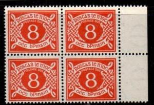 Ireland Scott J12 Mint NH block (Catalog Value $30.00)