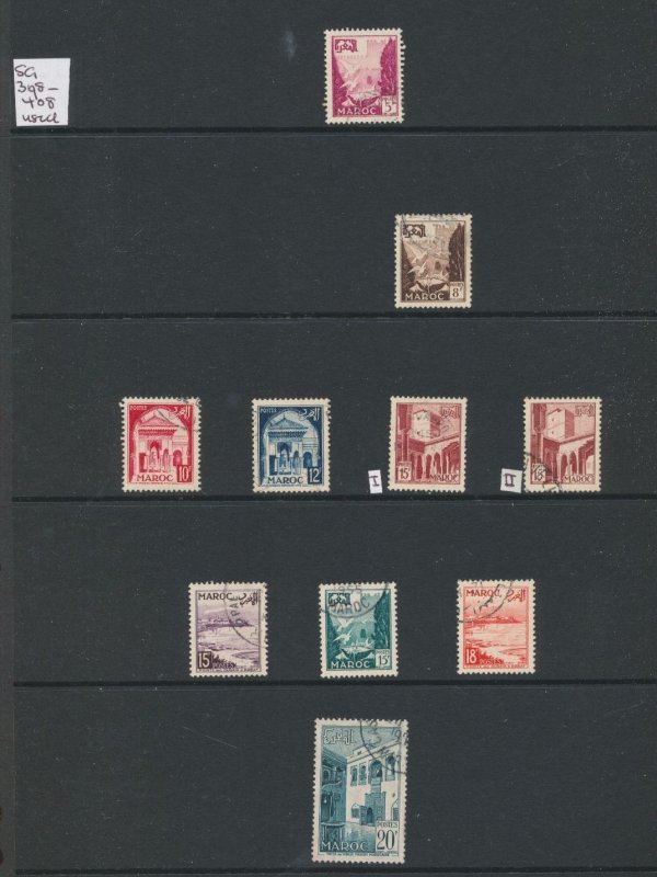 French Morocco 1939/51 Used Incl. Airmail (Apx 115 Items) AB3118