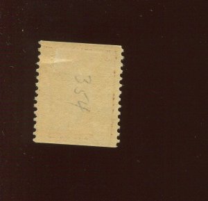 354 Washington Mint Coil Stamp (Stock Bx 1052)